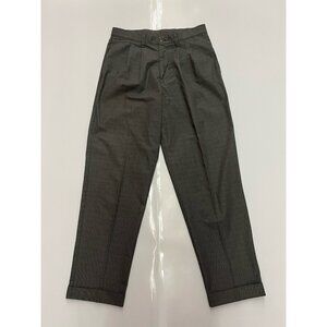 Vintage Dockers 32x32 Pleated Classic Fit Trouser Men's Grey Pants Made Canada
